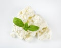 Crumbly white cheese Royalty Free Stock Photo