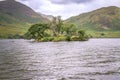 Island at Crummock Water in Cumbria Royalty Free Stock Photo