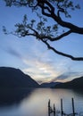 Crummock Water at sunset Royalty Free Stock Photo