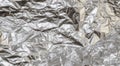 Crumpled aluminum foil texture Royalty Free Stock Photo