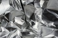 Crumpled Aluminum Metal Foil