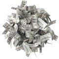Crumpled bills Royalty Free Stock Photo