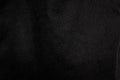 Crumpled black fabric texture background. Detail of dark textile Royalty Free Stock Photo