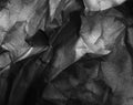 Crumpled black paper, background Royalty Free Stock Photo