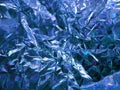 crumpled blue background, shiny blue background, sparkle blue background Royalty Free Stock Photo