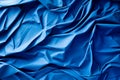 Crumpled Blue paper abstract shape background with space paper for text. Generative AI Royalty Free Stock Photo