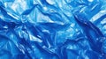 Crumpled Blue Plastic Bag Texture Royalty Free Stock Photo