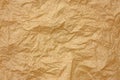 Crumpled brown paper Royalty Free Stock Photo