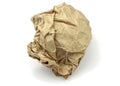 Crumpled brown paper Royalty Free Stock Photo