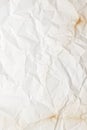 Crumpled burnt paper texture or background Royalty Free Stock Photo