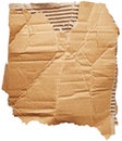 Crumpled cardboard