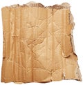 Crumpled cardboard