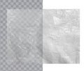 Crumpled Cellophane Plastic Vector Sheet Royalty Free Stock Photo