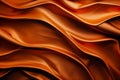 Crumpled Copper paper abstract shape background with space paper for text. Generative AI