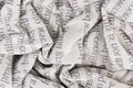 Crumpled cotton fabric macro Royalty Free Stock Photo