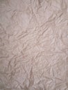 Crumpled craft paper background Royalty Free Stock Photo