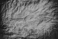 Crumpled dark grey paper texture, crumpled paper, paper texture background