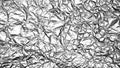 Crumpled foil sheet background texture , silver aluminum foil as background for design Royalty Free Stock Photo