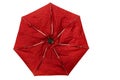 Crumpled folding umbrella Royalty Free Stock Photo