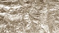 Crumpled gold foil texture background, aluminum wall , metal Royalty Free Stock Photo