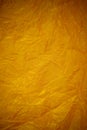 Crumpled gold paper recycling background Royalty Free Stock Photo