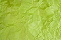 Crumpled green paper