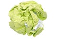 Crumpled green paper Royalty Free Stock Photo