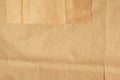 Crumpled kraft paper or cardboard texture for background