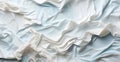 Crumpled light background, white fabric with bends and creases - AI generated image Royalty Free Stock Photo