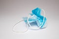 A crumpled medical used disposable mask Royalty Free Stock Photo