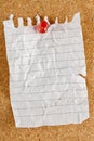 Crumpled note Royalty Free Stock Photo