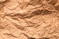 Crumpled old brown paper background surface Royalty Free Stock Photo