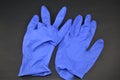Crumpled pair of medical examination gloves
