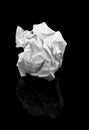 Crumpled paper ball Royalty Free Stock Photo
