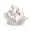 Crumpled paper ball Royalty Free Stock Photo