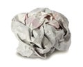 Crumpled paper ball Royalty Free Stock Photo