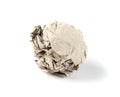 Crumpled Paper Ball Isolated on White background Royalty Free Stock Photo