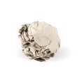 Crumpled Paper Ball Isolated on White background Royalty Free Stock Photo