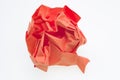 Crumpled paper ball Royalty Free Stock Photo