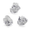 Crumpled paper ball Royalty Free Stock Photo