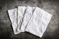 Crumpled paper on grunge background, Creativity problems concept Royalty Free Stock Photo