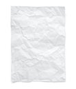 Crumpled paper sheet Royalty Free Stock Photo