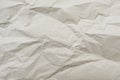 Crumpled paper texture for background. Rumpled kraft paper with copy space