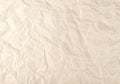 Crumpled Paper Texture Background, Wrinkled Document Pattern Royalty Free Stock Photo