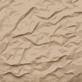 Crumpled beige paper vector art background banner Royalty Free Stock Photo