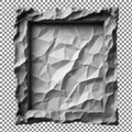 Crumpled Paper Texture Frame Royalty Free Stock Photo