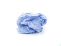 Crumpled paper on white Royalty Free Stock Photo