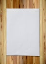 Crumpled paper on wood wall Royalty Free Stock Photo