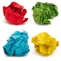 Crumpled papers