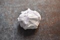 Crumpled parchment paper ball Royalty Free Stock Photo